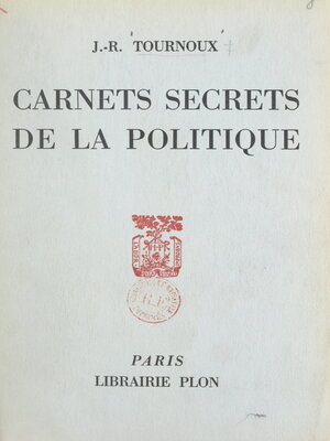 cover image of Carnets secrets de la politique